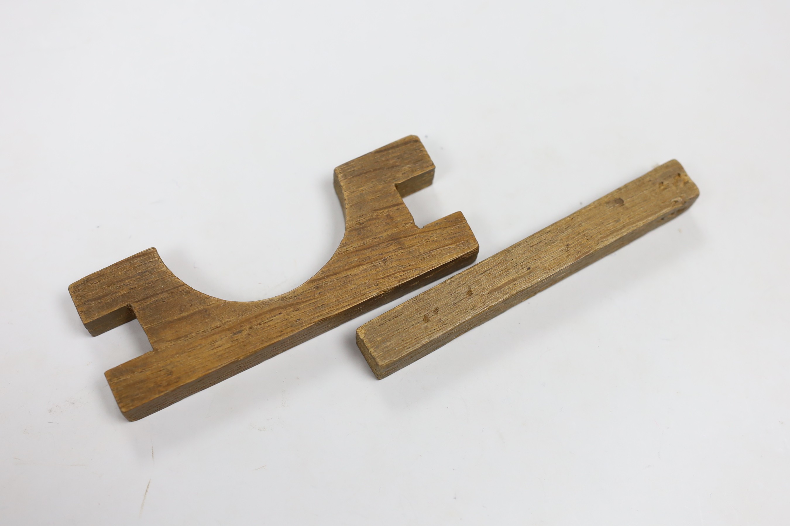 An early 20th century turned wood architectural building set